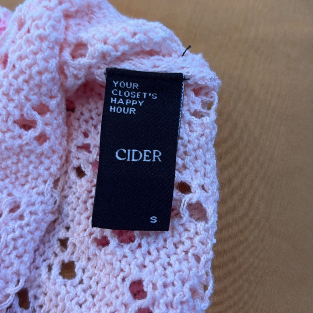 Cider Pink Knit Sweater Vest - Picture 9 of 9